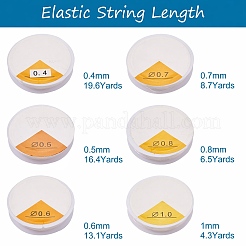12 rotolo di filo elastico rotondo in cristallo da 6 stili&nbsp;EW-YS0001-01