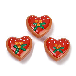 Fili di perline lampwork a forma di cuore fatte a mano&nbsp;LAMP-P069-04B-02