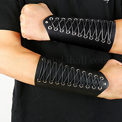 Verstellbare gewachste Kordelarmbänder aus Kunstleder&nbsp;BJEW-WH0012-03B