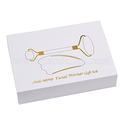 Natur-Terahertz-Stein-Gesichtsroller und Gua-Sha-Set&nbsp;G-B008-01RG