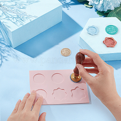 2 pièce de 2 couleurs de particules de cire fixatrice de silicone&nbsp;DIY-NB0010-22B