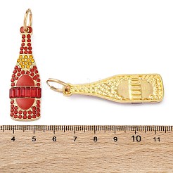 Boucles d'oreilles créoles en alliage de zinc et émail&nbsp;EJEW-Z088-01G