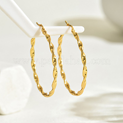 Pendientes de aro giratorios de acero inoxidable&nbsp;ZV8047
