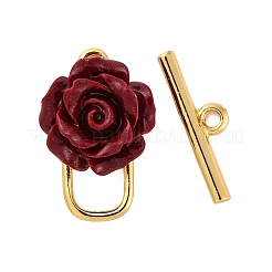 Zinnoberblüten-Knebelverschlüsse&nbsp;KK-P291-02G