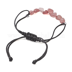 Pietra preziosa naturale di chip perle Braccialetti di collegamento&nbsp;BJEW-JB13310
