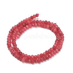 Gefärbt natürlichen weißen Jade Perlen Stränge&nbsp;GG-CBAF9EE-A05-3x4mm