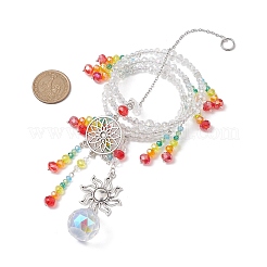 Decorazione pendente con perline di vetro&nbsp;HJEW-TA00233