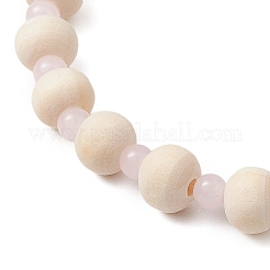 Pulseras elásticas de turquesa sintética&nbsp;BJEW-JB11128-01