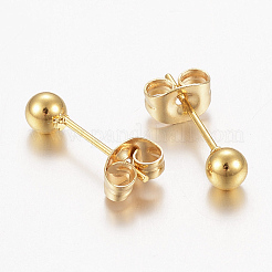 Boucles d'oreilles à tige en acier inoxydable 304&nbsp;EJEW-F155-01G-B
