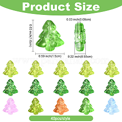 40 pz perle di vetro colorate e riscaldate&nbsp;GLAA-FS0001-88B