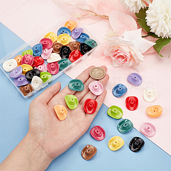 48pcs 12 Farben undurchsichtige Acrylperlen&nbsp;SACR-PH0002-23