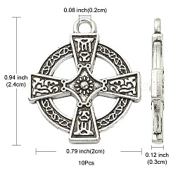 Pendenti in lega stile tibetano irlandese 10 pz&nbsp;PALLOY-YW0001-31