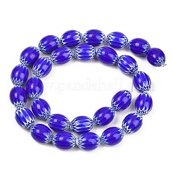 Perle di vetro millefiori fatto a mano&nbsp;LAMP-T027-01B