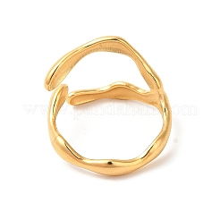 Bague de doigt en acier inoxydable 304 avec placage ionique (IP)&nbsp;RJEW-E063-32G