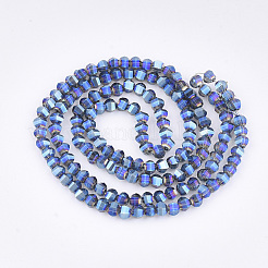 Chapelets de perles en verre électroplaqué&nbsp;X-EGLA-S176-07B-B01