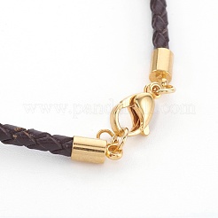 Création de bracelet tressée en cuir&nbsp;MAK-L018-04H