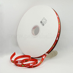 Natale stampato nastro del grosgrain per Natale pacchetto regalo&nbsp;SRIB-D011-9mm-01