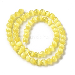 Fili di perline tinti di selenite naturale&nbsp;G-P493-02B