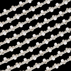 Catene a tazza rotonde in ottone con strass&nbsp;FIND-TAC0007-17B