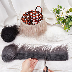1 Set Fransenbesatz aus Kunstwolle mit Quasten&nbsp;DIY-GF0004-97