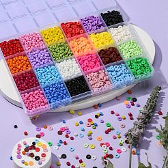Diy heishi y seed beads haciendo kit de hallazgos&nbsp;DIY-YW0005-40