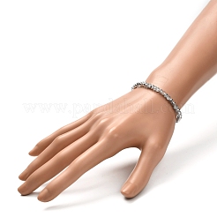 Facettierte GlasUnterlegscheibe Perlen Stretcharmband für Kinder&nbsp;BJEW-JB06807-17