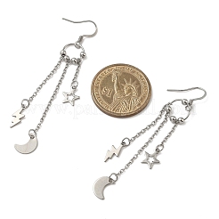 Boucles d'oreilles pendantes en acier inoxydable 304&nbsp;EJEW-JE06591-01