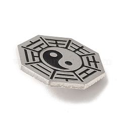 Acht-Diagramm-Taktik mit Broschennadel aus Yin-Yang-Legierung&nbsp;LS-JEWB-K008-02P