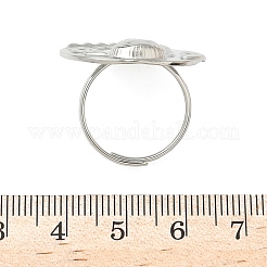 Anelli regolabili in acciaio inossidabile 304 per donna&nbsp;RJEW-K298-01P