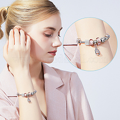 40 Stück 4 Stile 201 Edelstahl Schieber Charms/Schiebeperlen&nbsp;STAS-BC0003-65