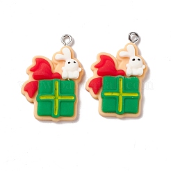 Pendentifs en résine opaque sur le thème de noël&nbsp;FIND-E025-07