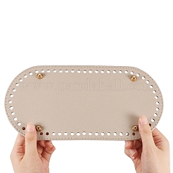 Pu-leder oval langer boden für strickbeutel&nbsp;FIND-WH0032-01C