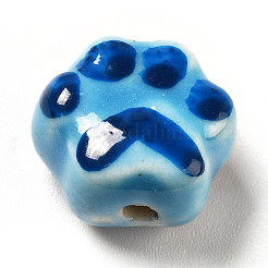 Abalorios de la porcelana hecha a mano impresos&nbsp;X1-PORC-F005-02A