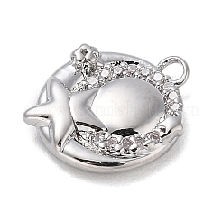 Ottone con ciondoli in zirconi cubici&nbsp;KK-Q817-03P