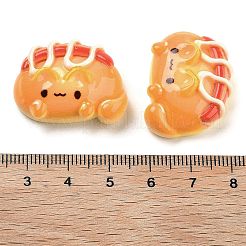 Undurchsichtige Decoden-Cabochons aus Kunstharzimitat für Lebensmittel&nbsp;RESI-S405-06E
