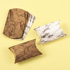 30 Stück 2 Stile Marmor bedruckte Papierkissen-Geschenkboxen&nbsp;CON-FS0001-21A