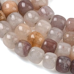 Hilos de cuentas de piedra de mica púrpura lepidolita natural&nbsp;GG-CBA9281-D02-7x8mm