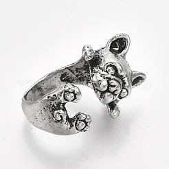Legierung Welpen Manschette Fingerringe&nbsp;RJEW-T008-09