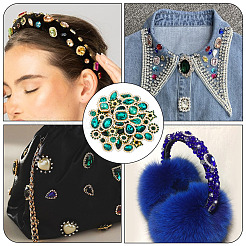 100 pz. di strass da cucire a forma di goccia/cuore/stella&nbsp;GACR-TA0001-07C
