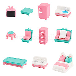 11 Stück 11 Stile Plastikmöbel Mini-Modell&nbsp;AJEW-TA0002-80