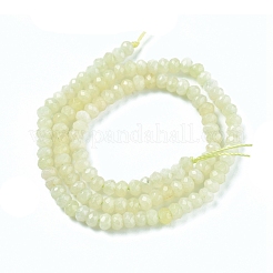 Gefärbte natürliche Malaysia Jade Rondelle Perlen&nbsp;G-E316-2x4mm-51