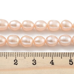 Brins de perles de culture d'eau douce naturelles&nbsp;PEAR-P062-08I