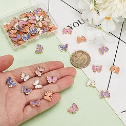64pcs 8 Farben Legierung Emaille Charms&nbsp;FIND-AR0005-17A