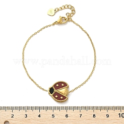 Braccialetti con ciondolo a catena in acciaio inossidabile 304 per donna&nbsp;BJEW-U024-02G-01