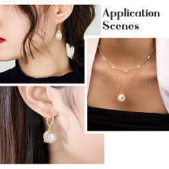 24 Stück 6 Stil ABS-Kunststoff Imitation Perle Draht umwickelt Anhänger&nbsp;KK-SW0001-07