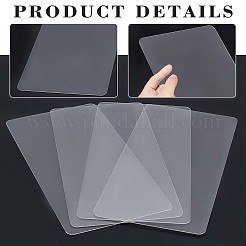 4 Stück rechteckige Acrylplatte&nbsp;OACR-PH0001-80B