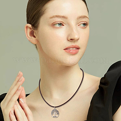 2 collier en cuir rond tressé pour la fabrication de colliers&nbsp;NJEW-BBC0001-19A-02