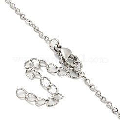 Micro pavé di zirconi cubici trasparenti in ottone da donna&nbsp;LS-NJEW-B100-07P