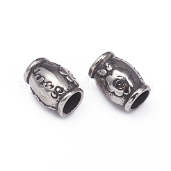 Perline europee in acciaio inossidabile 304&nbsp;STAS-G220-19AS