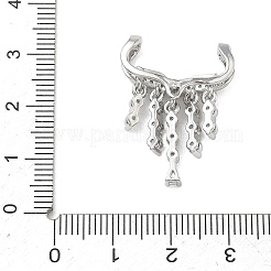Pendenti in zirconi cubici trasparenti in micro pavè di ottone&nbsp;CU-G605-02P